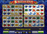 4 Reel Kings Paytable