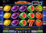 Fruitsʼn Sevens deluxe Paytable