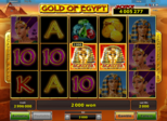 Gold of Egypt Paytable