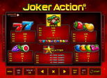 Joker Action 6™ Paytable