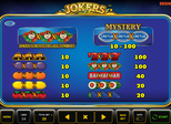 Jokers Casino™ Paytable