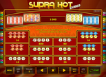 Supra Hot Cubes™  Paytable