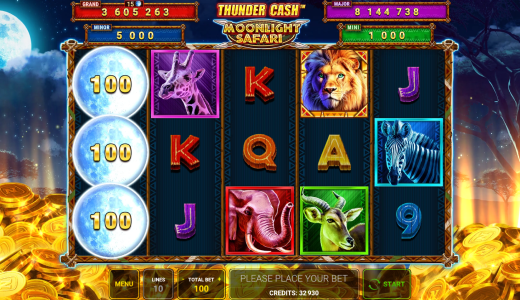 Thunder Cash™ – Moonlight Safari  Screenshot