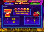 Thunder Cash™ - Solid Sevens™ Paytable
