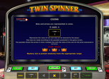 Twin Spinner Paytable
